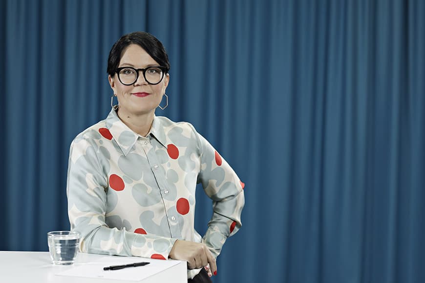 Porträttbild på TCO:s ordförande Therese Svanström