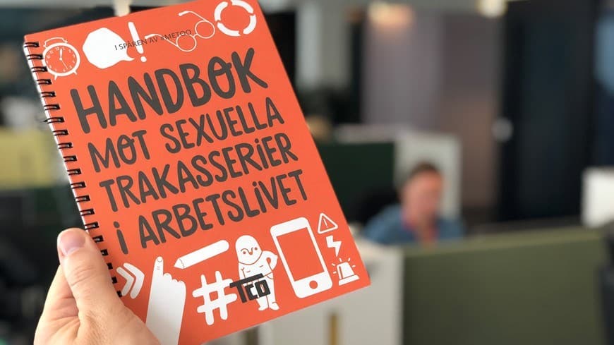 Boken Handbok mot sexuella trakasserier i arbetslivet i fysisk form